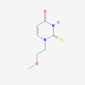 1-(2-Methoxyethyl)-2-thioxo-2,3-dihydropyrimidin-4(1H)-oneͼƬ