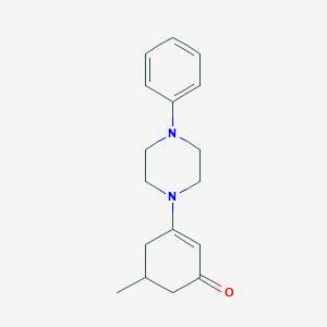 5-methyl-3-(4-phenylpiperazinyl)cyclohex-2-en-1-oneͼƬ