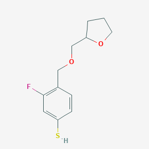 3-Fluoro-4-[(tetrahydrofurfuryloxy)methyl]thiophenolͼƬ