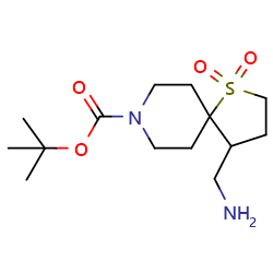 tert-butyl4-(aminomethyl)-1-thia-8-azaspiro[4,5]decane-8-carboxylate1,1-dioxideͼƬ