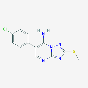 6-(4-chlorophenyl)-2-(methylsulfanyl)[1,2,4]triazolo[1,5-a]pyrimidin-7-amineͼƬ