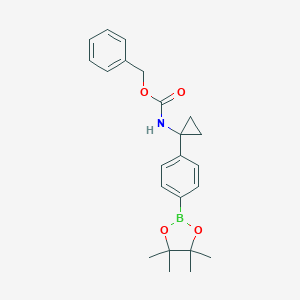 4-(1-(Benzyloxycarbonylamino)cyclopropyl)phenylboronic acid pinacol esterͼƬ