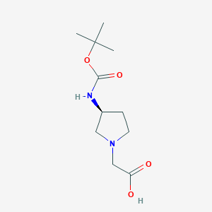 ((S)-3-tert-Butoxycarbonylamino-pyrrolidin-1-yl)-acetic acidͼƬ