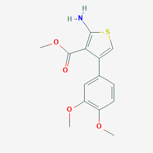 2-Amino-4-(3,4-dimethoxyphenyl)thiophene-3-carboxylic acid methyl esterͼƬ