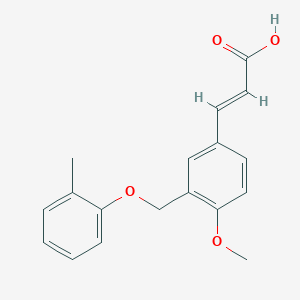 3-(4-Methoxy-3-o-tolyloxymethyl-phenyl)-acrylic acidͼƬ