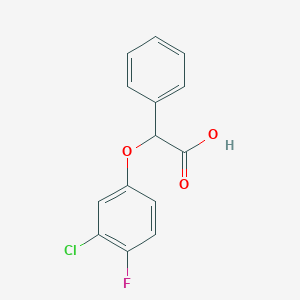 2-(3-Chloro-4-fluorophenoxy)-2-phenylacetic AcidͼƬ