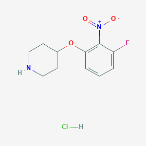 4-(3-Fluoro-2-nitrophenoxy)piperidine hydrochlorideͼƬ
