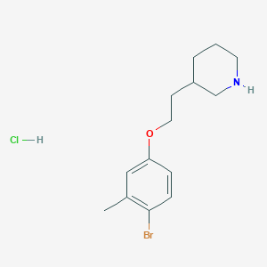 3-[2-(4-Bromo-3-methylphenoxy)ethyl]piperidinehydrochlorideͼƬ