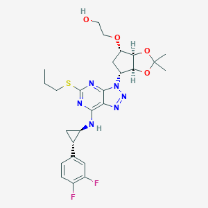 2-[[(3aS,4R,6S,6aa)-4-[7-[[(1R,2S)-2-(3,4-Difluorophenyl)cyclopropyl]amino]-5-(propylthio)-3H-[1,2,3]triazolo[4,5-d]pyrimidin-3-yl]-2,2-dimethyl-tetrahydro-3aH-cyclopenta[d][1,3]dioxol-6-yl]oxy]ethanolͼƬ