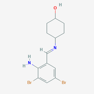 trans-4-[[(2-Amino-3,5-dibromophenyl)methylene]amino]cyclohexanol(Ambroxol Impurity C)ͼƬ