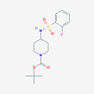 tert-Butyl 4-(2-fluorophenylsulfonamido)piperidine-1-carboxylateͼƬ