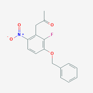 1-(3-(Benzyloxy)-2-fluoro-6-nitrophenyl)propan-2-oneͼƬ