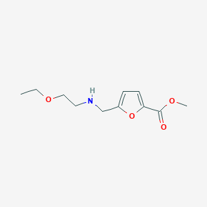 Methyl 5-{[(2-Ethoxyethyl)amino]methyl}furan-2-carboxylateͼƬ