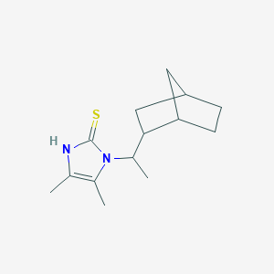 1-(1-{Bicyclo[2,2,1]heptan-2-yl}ethyl)-4,5-dimethyl-1H-imidazole-2-thiolͼƬ