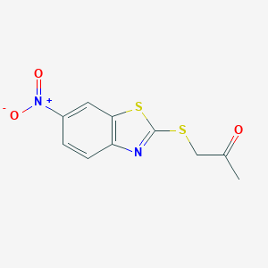 1-[(6-nitro-1,3-benzothiazol-2-yl)thio]acetoneͼƬ