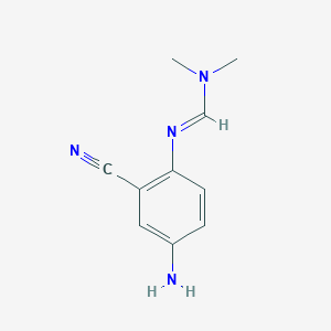 (E)-N'-(4-Amino-2-cyanophenyl)-N,N-dimethylformimidamideͼƬ