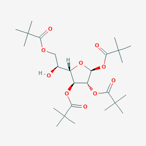 (2S,3R,4S,5S)-5-((S)-1-hydroxy-2-(pivaloyloxy)ethyl)tetrahydrofuran-2,3,4-triyl tris(2,2-dimethylpropanoate)ͼƬ