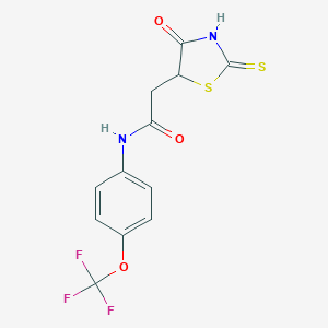 2-(2-Mercapto-4-oxo-4,5-dihydro-1,3-thiazol-5-yl)-N-[4-(trifluoromethoxy)phenyl]acetamideͼƬ