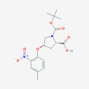 (2S,4S)-1-(tert-Butoxycarbonyl)-4-(4-methyl-2-nitrophenoxy)-2-pyrrolidinecarboxylic acidͼƬ