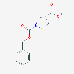 (S)-3-甲基-吡咯烷-3-羧基-1-羧酸苄酯图片