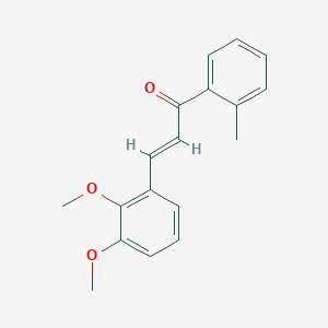 (2E)-3-(2,3-dimethoxyphenyl)-1-(2-methylphenyl)prop-2-en-1-oneͼƬ