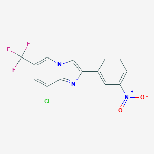 8-Chloro-2-(3-nitrophenyl)-6-(trifluoromethyl)imidazo[1,2-a]pyridineͼƬ