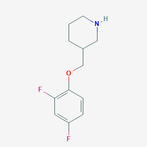 3-[(2,4-Difluorophenoxy)methyl]piperidineͼƬ