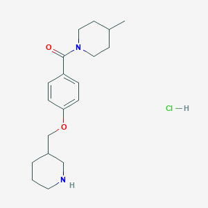 4-Methyl-1-[4-(piperidin-3-ylmethoxy)benzoyl]-piperidine hydrochlorideͼƬ