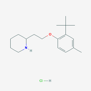 2-{2-[2-(tert-Butyl)-4-methylphenoxy]-ethyl}piperidine hydrochlorideͼƬ