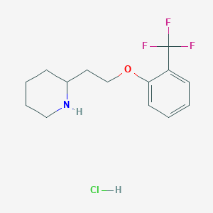 2-{2-[2-(Trifluoromethyl)phenoxy]ethyl}piperidinehydrochlorideͼƬ