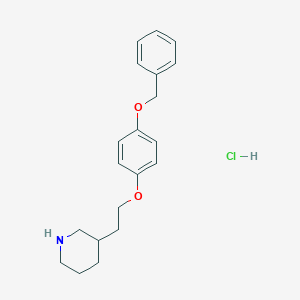 3-{2-[4-(Benzyloxy)phenoxy]ethyl}piperidinehydrochlorideͼƬ