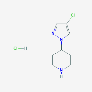 4-(4-chloro-1H-pyrazol-1-yl)piperidine hydrochlorideͼƬ