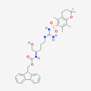 (S)-(9H-Fluoren-9-yl)methyl(1-hydroxy-5-(3-((2,2,5,7,8-pentamethylchroman-6-yl)sulfonyl)guanidino)pentan-2-yl)carbamateͼƬ