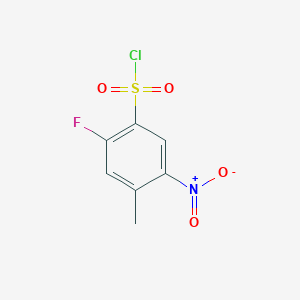 2-Fluoro-4-methyl-5-nitrobenzene-1-sulfonyl ChlorideͼƬ