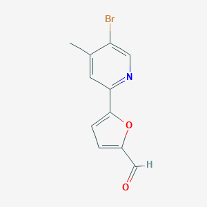 5-(5-bromo-4-methylpyridin-2-yl)furan-2-carbaldehydeͼƬ