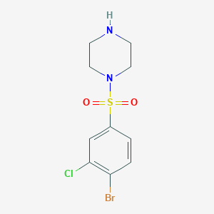 1-[(4-Bromo-3-chlorophenyl)sulfonyl]piperazineͼƬ