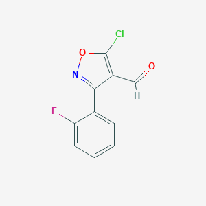 5-chloro-3-(2-fluorophenyl)-1,2-oxazole-4-carbaldehydeͼƬ