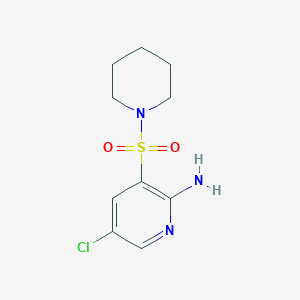 5-Chloro-3-(piperidin-1-ylsulfonyl)pyridin-2-amineͼƬ