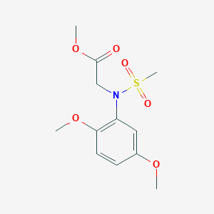 Methyl N-(2,5-dimethoxyphenyl)-N-(methylsulfonyl)glycinateͼƬ