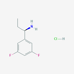 (R)-1-(3,5-DIFLUOROPHENYL)PROPAN-1-AMINE-HClͼƬ