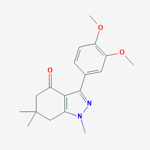 3-(3,4-dimethoxyphenyl)-1,6,6-trimethyl-5,6,7-trihydro1H-indazol-4-oneͼƬ