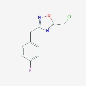 5-(Chloromethyl)-3-[(4-fluorophenyl)methyl]-1,2,4-oxadiazoleͼƬ