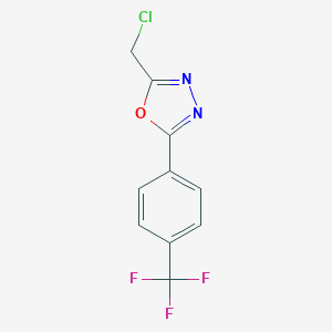 2-(Chloromethyl)-5-[4-(trifluoromethyl)phenyl]-1,3,4-oxadiazoleͼƬ