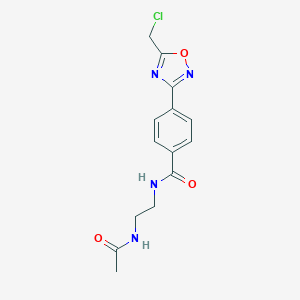 N-[2-(acetylamino)ethyl]-4-[5-(chloromethyl)-1,2,4-oxadiazol-3-yl]benzamideͼƬ