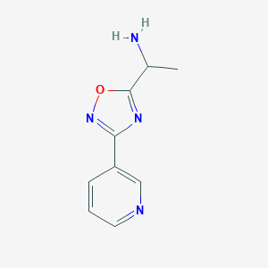 1-(3-Pyridin-3-yl-[1,2,4]oxadiazol-5-yl)-ethylamineͼƬ