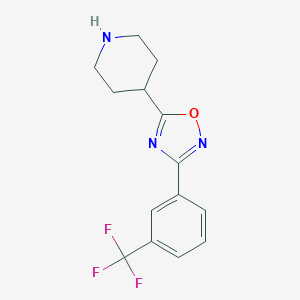 4-[3-(3-(Trifluoromethyl)phenyl)-1,2,4-oxadiazol-5-yl]piperidineͼƬ