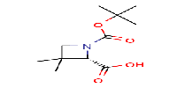 (2S)-1-[(tert-butoxy)carbonyl]-3,3-dimethylazetidine-2-carboxylicacidͼƬ