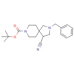 2-Benzyl-4-cyano-2,8-diaza-spiro[4,5]decane-8-carboxylicacidtert-butylesterͼƬ