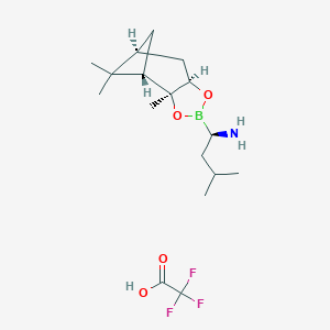 (1R)-3-methyl-1-[(1S,2S,6R,8S)-2,9,9-trimethyl-3,5-dioxa-4-boratricyclo[6,1,1,02?]decan-4-yl]butan-1-amine2,2,2-trifluoroaceticacidͼƬ