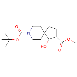 8-tert-butyl2-methyl1-hydroxy-8-azaspiro[4,5]decane-2,8-dicarboxylateͼƬ